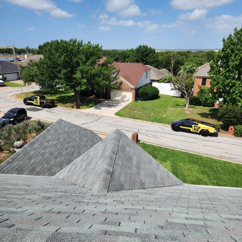 Commercial flat roof installation by Montesco Roofing professionals